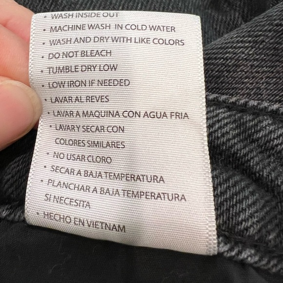 KanCan Black Distressed Frayed Jean Shorts Size 13/30 - Picture 8 of 10